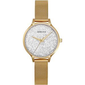 Obaku Women's Stjerner Silver Dial Watch - V238LXGWMG